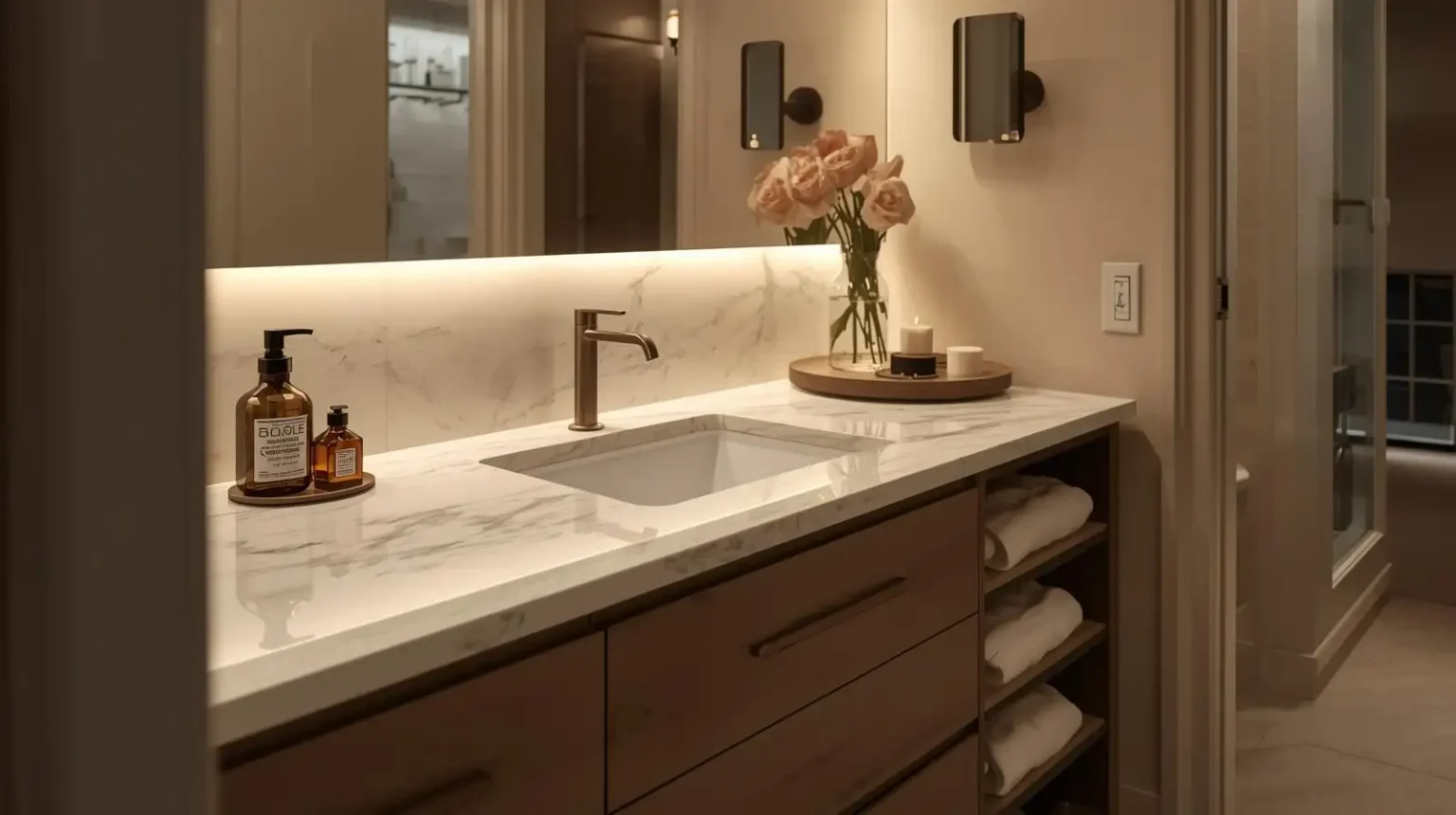 Bathroom Vanity installation in Boston MA
